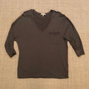 Bordeaux (Anthropologie) Knit Scoopneck Tee